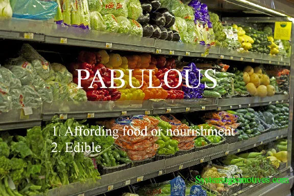 Graphic Definition of Pabulous