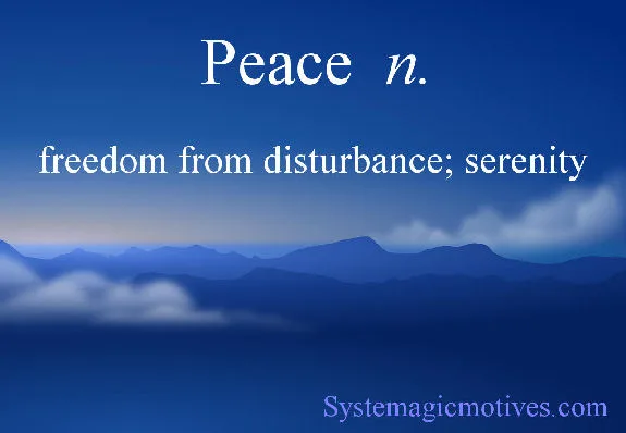 Graphic Definition of Peace