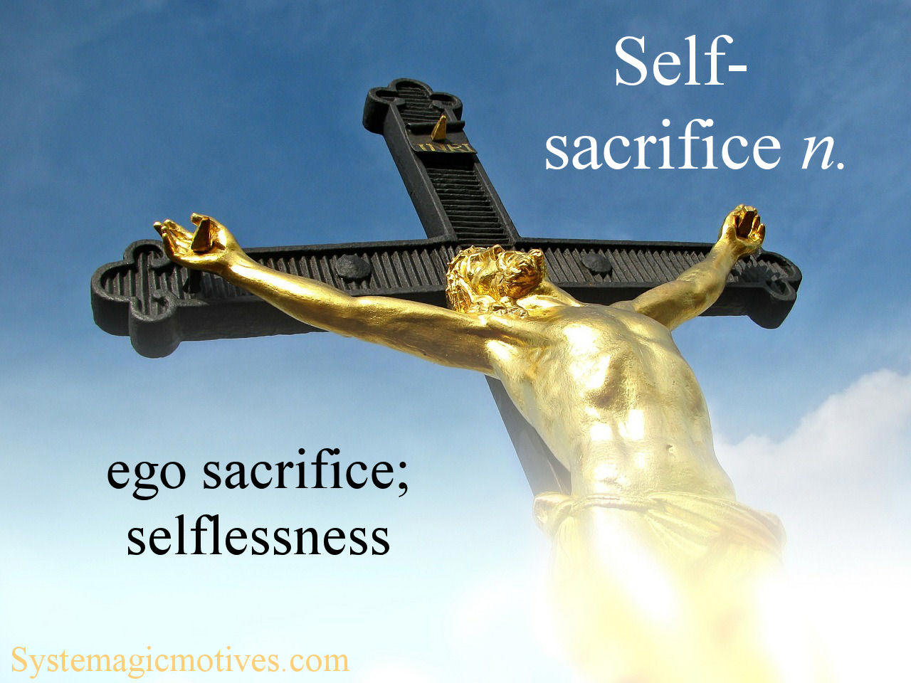 Graphic Definition of Self-sacrifice