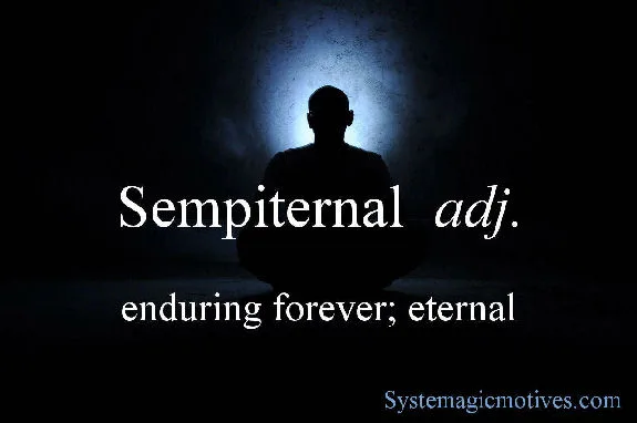 Graphic Definition of Sempiternal
