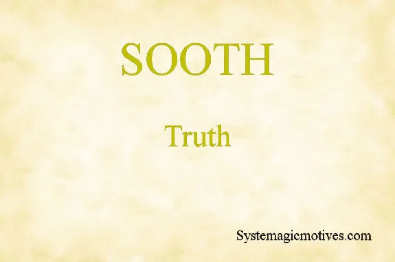 Graphic Definition of Sooth