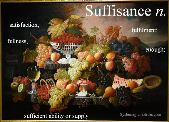 Suffisance - Sufficient ability or supply