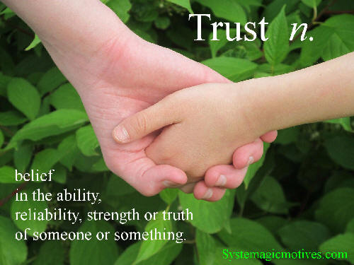 Trust - Belief in the ability, reliability strength or truth of someone or something.